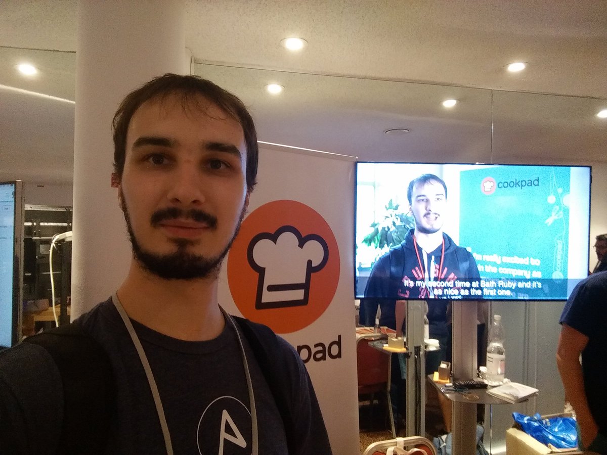 halaszdavid's tweet image. Yes, it was me at #BathRuby and now at #EuRuKo18