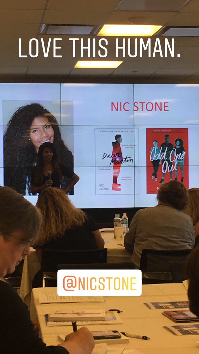 MrsBoscaino's tweet image. She is definitely my favorite person... and she ran up to ME and hugged me. @getnicced you are one of a kind. Thank you for your warmth and your work. #ProjectLITChat @ProjectLITComm