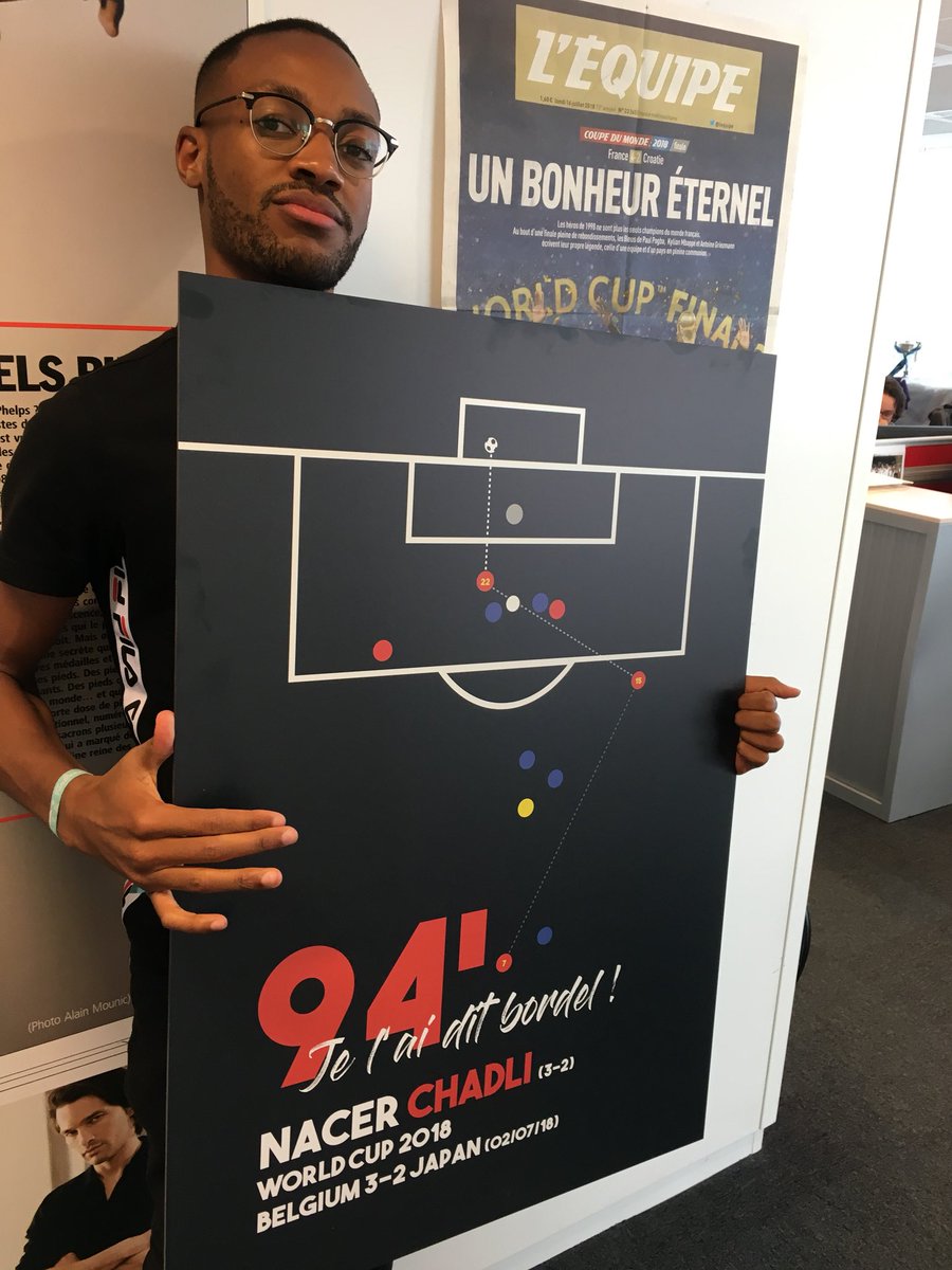 LRKabeya's tweet photo. 🚨🇧🇪CADEAU DU JOUR #lequipeMERCATO ! 🇧🇪🚨    

🖼️ Tentez de remporter le tableau du but de #Chadli en huitième face au Japon créé par @masuperdeco  ! 🖼️ 

Pour le gagner➡️RT+FOLLOW 🎁       

Bonne chance et RDV à 17h45 sur @lachainelequipe  ! ⏰🙏🏽 https://t.co/8zNZbphxR4
