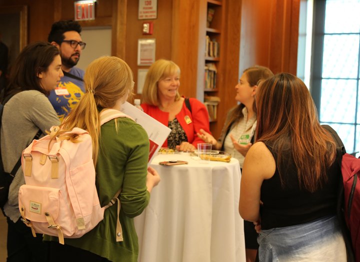 At the Public Service Welcome Lunch, new students mixed &amp; mingled with upperclassman and faculty as they learned about #publicservice opportunities at Brooklyn Law School goo.gl/hnxVTv