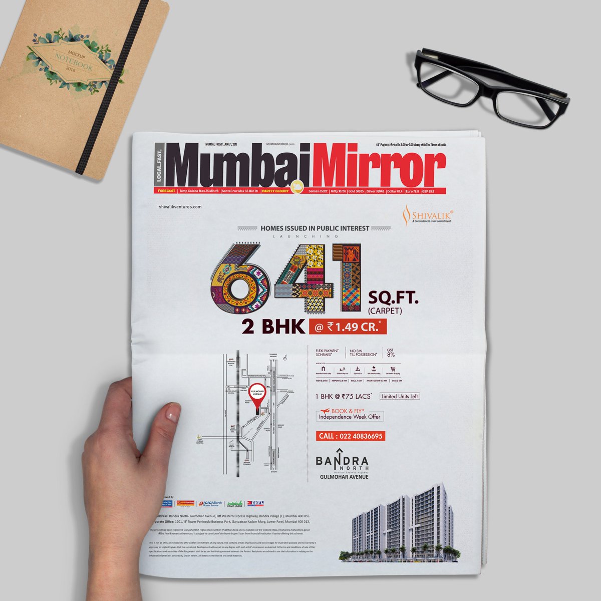 init_asia's tweet photo. Our #advertisement in #MumbaiMirror which defines #affordability at its best with location which is a dream for everyone. With price of just Rs 1.49 Cr at #Bandra, time is now to turn your dreams into reality. Thank you #ShivalikVentures for giving this opportunity to @init_asia https://t.co/S6dtsz66Uv