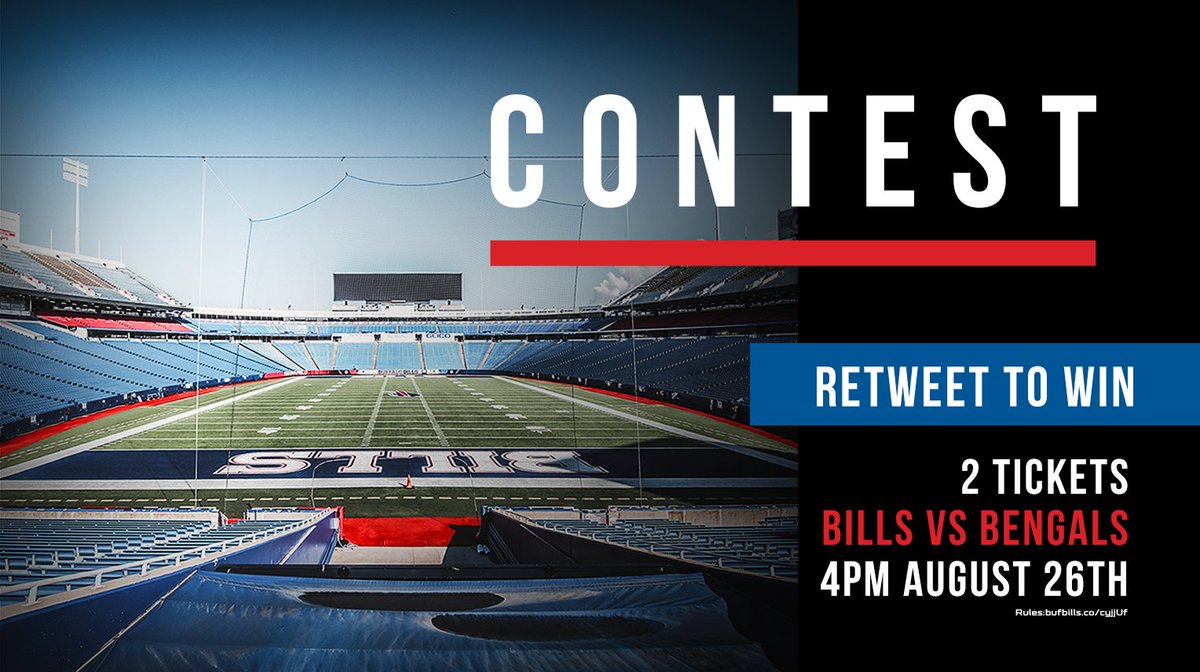 BuffaloBills's tweet image. We're giving away tickets for Sunday's game! #CINvsBUF

You know what to do 👇