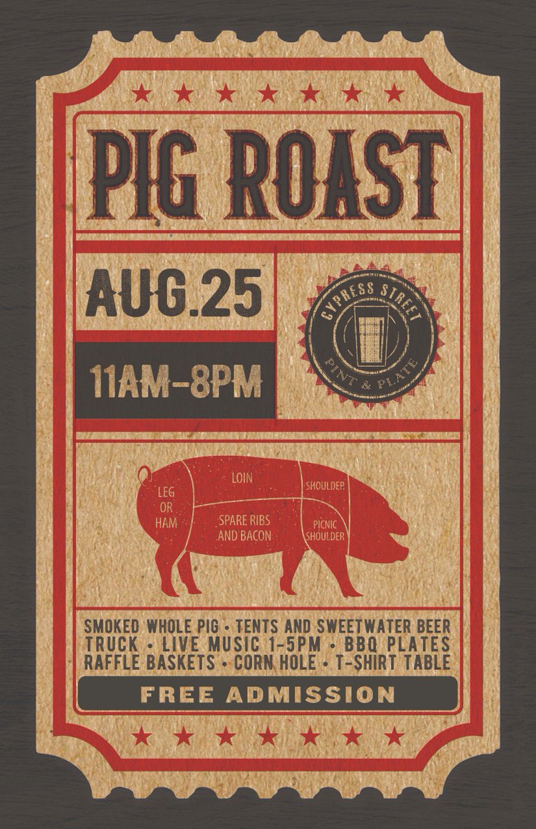 TOMORROW IS OUR 11TH ANNUAL PIG ROAST 🙌🏼   cypressbar.com/event/beer-gee…