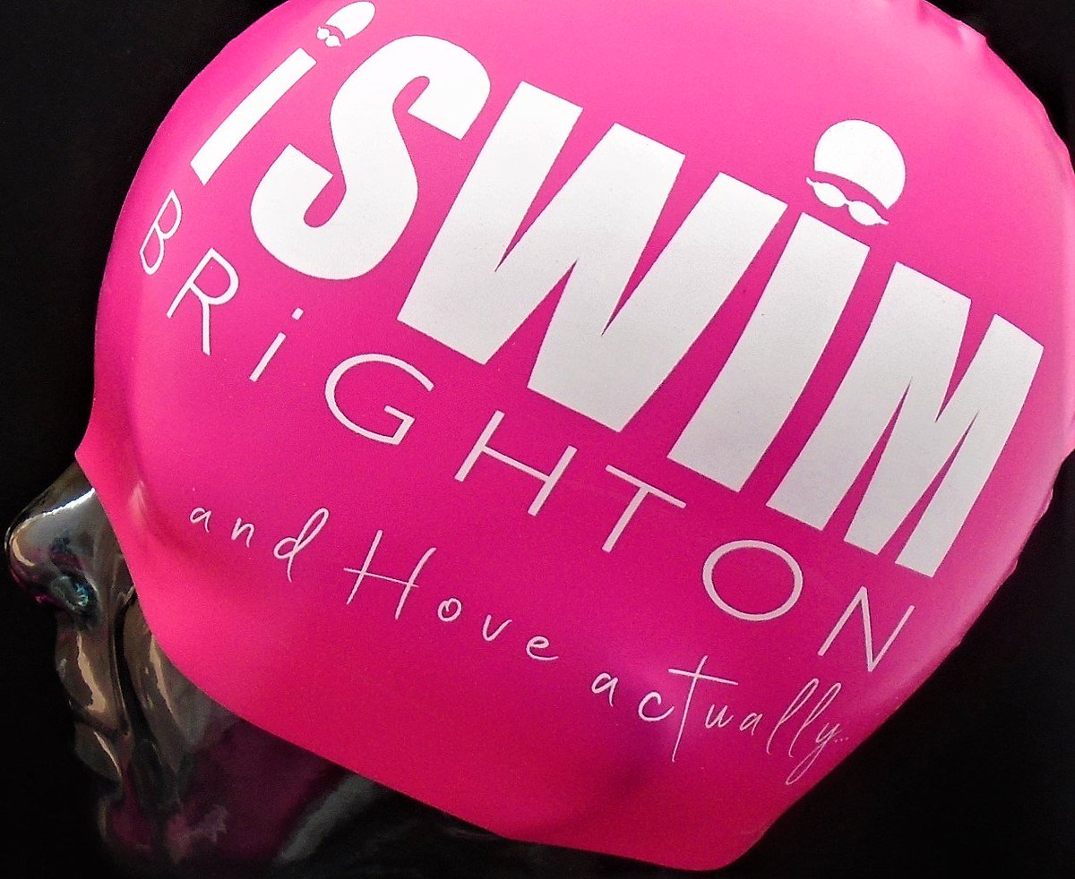 Hot pink silicone swim caps. iSwim Brighton. #swimming #swimcap #brighton
