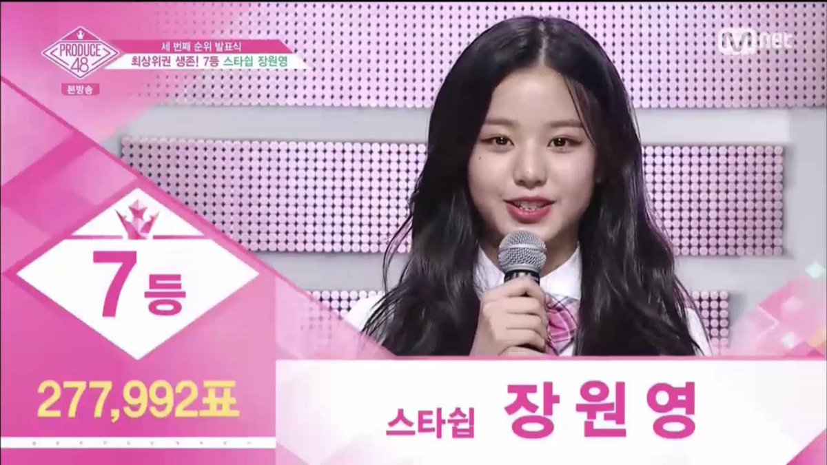  프로듀스48 3차순위 TOP 12 | 인스티즈