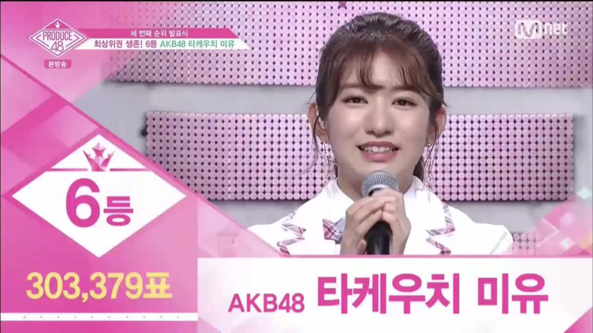  프로듀스48 3차순위 TOP 12 | 인스티즈