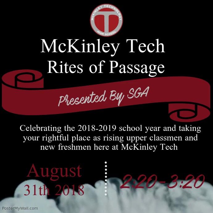 MTechSGA's tweet photo. Attention @MTHSTrainer fam! We are so excited to bring you the Rites of Passage event 🙌🏿🙌🏾🙌🏽🙌🏼 It’s gonna be lit🔥🔥🔥 @_MTHSAthletics @MTech_2020 @MTHSCO2k19 https://t.co/XUAEMqaigm