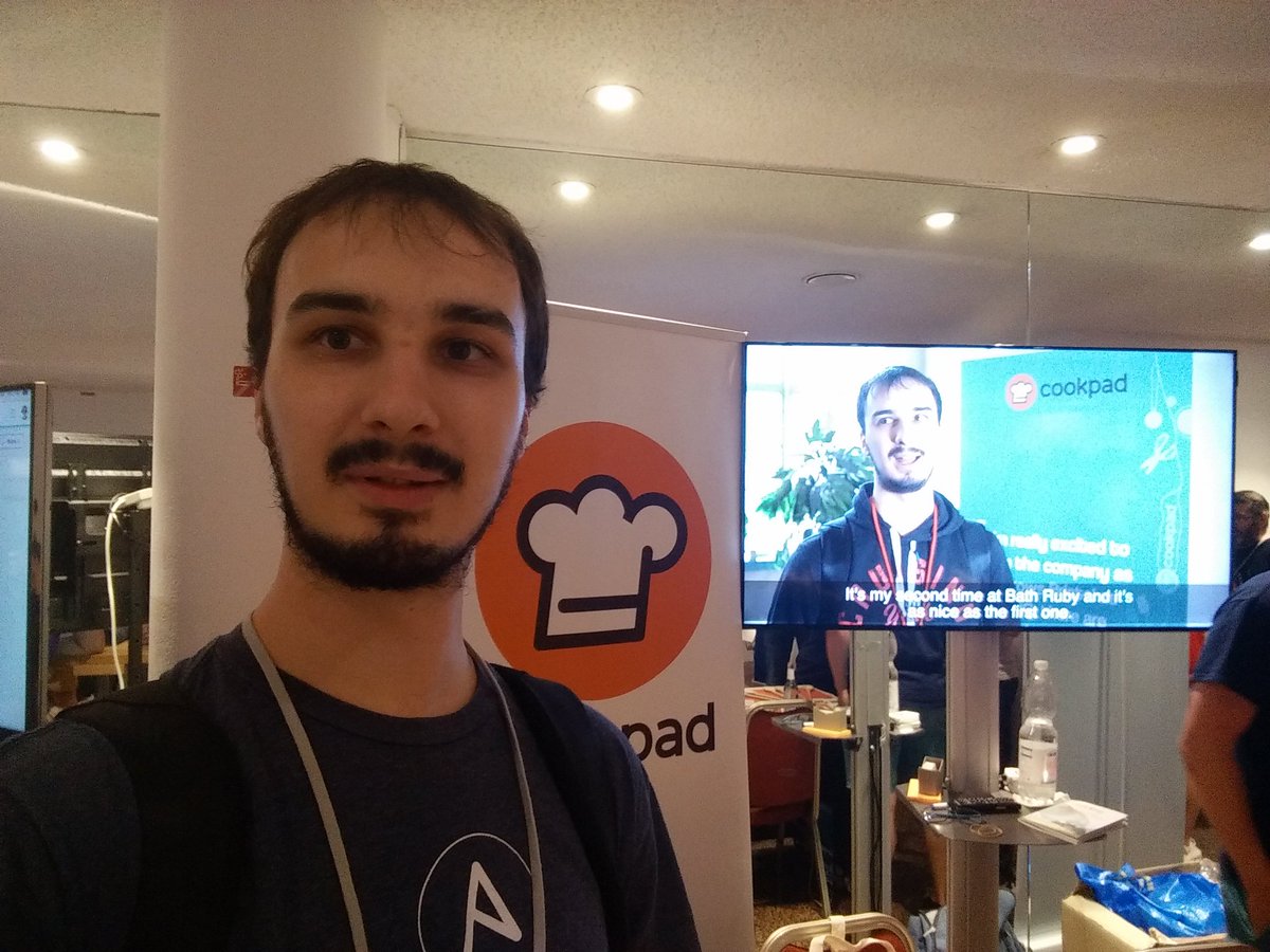 halaszdavid's tweet image. Yes, I&apos;m there! #EuRuKo18 #BathRuby #cookpad