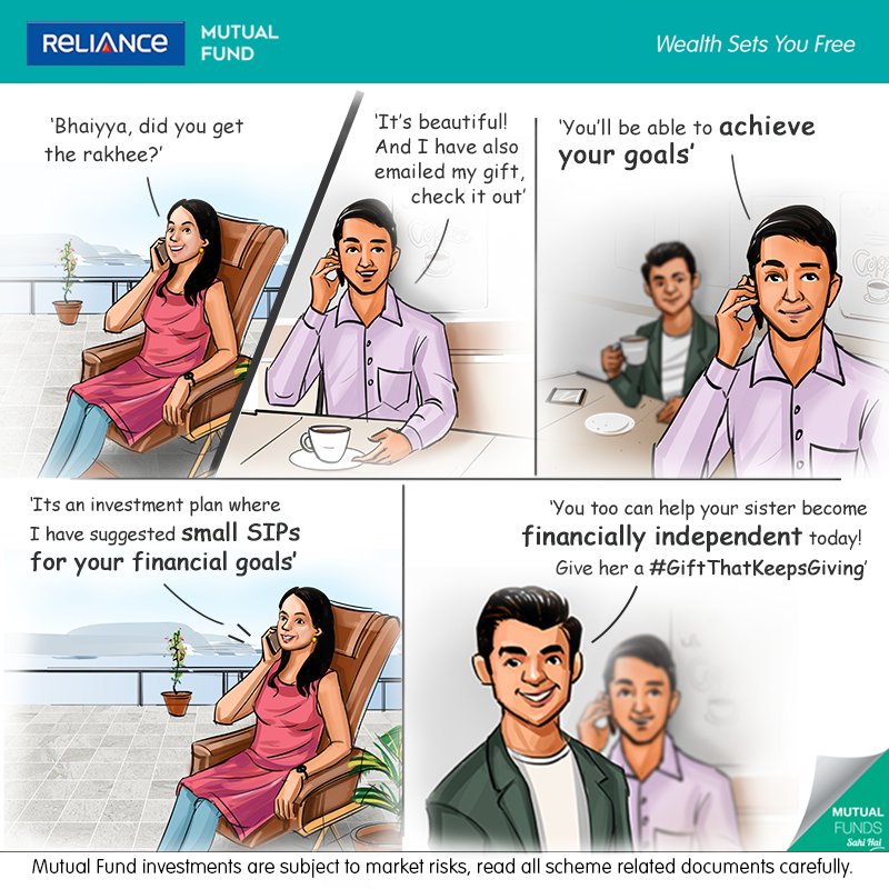 Nippon India Mutual Fund This Rakshabandhan Gift Your Sister A Giftthatkeepsgiving Help Her With A Financial Plan That Will Suggest Small Monthly Sips For All Her Financial Needs So