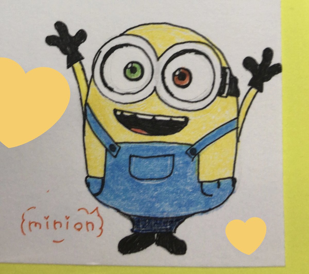 Aoi 模写 イラスト ファンレター ミニオン Minion