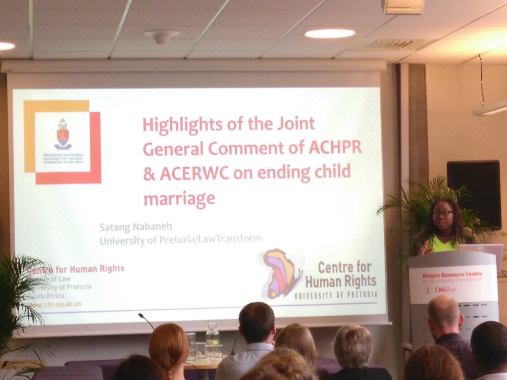 DrSatangNabaneh's tweet photo. “What do we know about child marriage?” Speaking during the Panel on “International rights and cultural practices?”. Shedding light on the situation of child-married girls and scrutinizing the reasons for making an intervention. #BeEx2018 https://t.co/AytcCAtphO