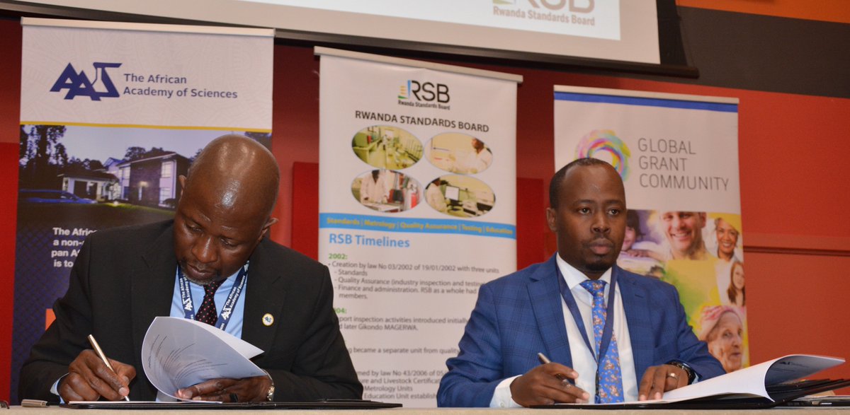 AASciences's tweet photo. Together with @rwandastandards we are announcing a new three-year cooperative agreement financial grant standards to promote the socio-economic growth of Rwanda and Africa. #GFGPstandard Read more in our press release https://t.co/UH0hC23VLg https://t.co/TnayN3weAX