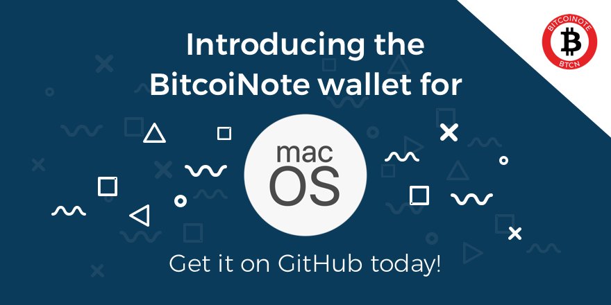BitcoiNote's tweet image. 👏👏👏Another #milestone for BTCN! 👏👏👏

WE ARE LAUNCHING #BITCOINOTE #macOS #WALLET!!! 🎉🎉🎉

Download now! 😀
Mac GUI wallet ➡️ btcn.ws/TW-mac-wallet
Mac core  ➡️ btcn.ws/TW-mac-core

#altcoins #announcement #macbook #apple #update #github #OS #CryptoNews #STEX