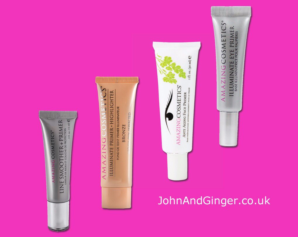 JohnAndGinger's tweet photo. Transform & prepare your skin for #MakeUp application with #AmazingCosmetics #Primers - See the range at https://t.co/CqrNcG0V65 https://t.co/mHtzvlA2fx