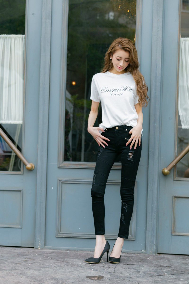 スリッポン、エミリアウィズスキニー emiriawiz（エミリアウィズ）の「ストレッチスキニーデニムパンツ