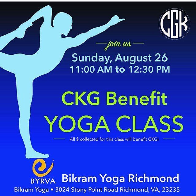 See you Sunday  @bikramyogarva! @clair_norman_mindful_life will be there! 
#hotyoga #mentalhealth #ispeakup #fightfinishfaith #ckgfoundation #rva #rvayoga ift.tt/2Pyk9wb