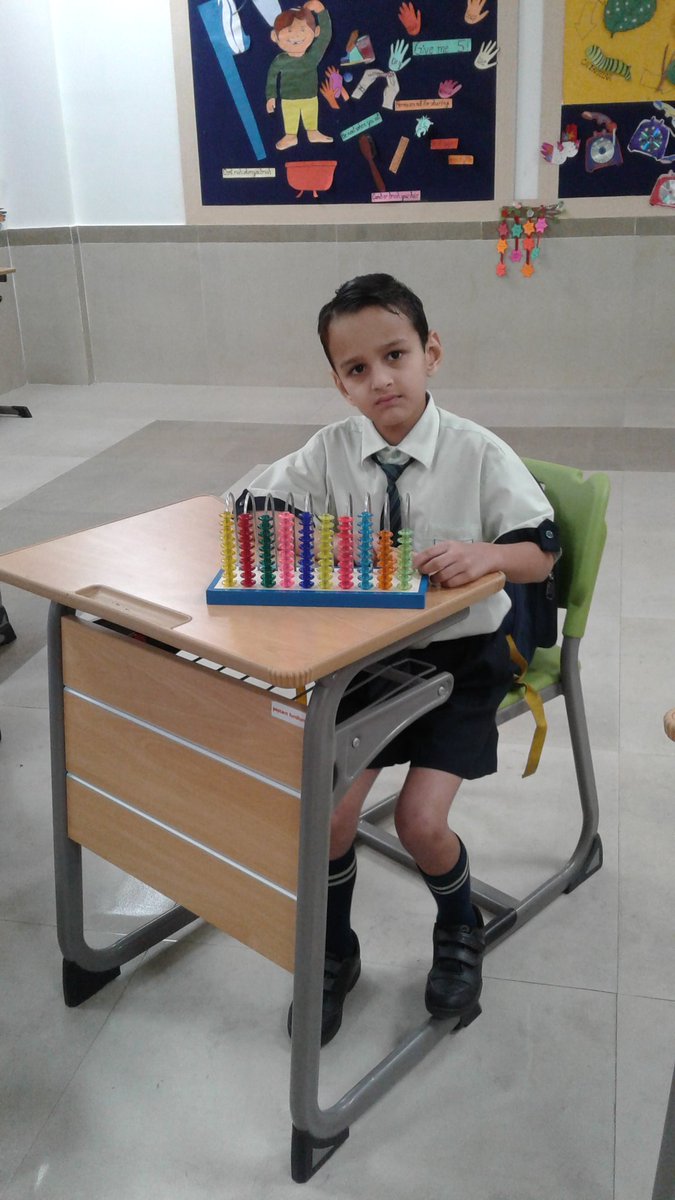 reema_karwal's tweet photo. Mathematical experiences for very young children should build largely upon their play and the natural relationships between learning and life is their daily activities.  Learning multiplication though abacus. @PetalsOfficial @sapna_sukul @preeti_kwatra @SonaliPrakash9 https://t.co/dnDO3dKWTX