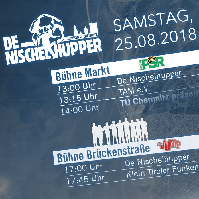 nischelhupper's tweet photo. Das Chemnitzer Stadtfest steht vor der Tür. Natürlich dürfen wir da nicht fehlen.
Am Samstag des Fest-WE's, den 25.8.2018, werden wir aktiv dran mitwirken und live zu erleben sein. 💙

#Jumpstyle #Nischelhupper #Harddance #Streetdance #Showtanz #Shuffle #Chemnitz
#hardstyle https://t.co/4eQPqezQ8A