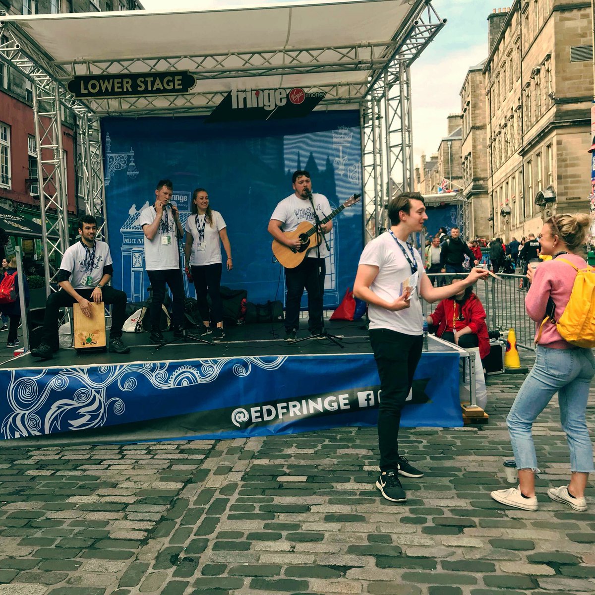 EnsembleEstate's tweet photo. We’re performing on Lower Stage twice today - at 1.20pm and 3pm! Come hear some samples from the show PLUS A NEW SONG! 🌊 https://t.co/F2keGNUp1s