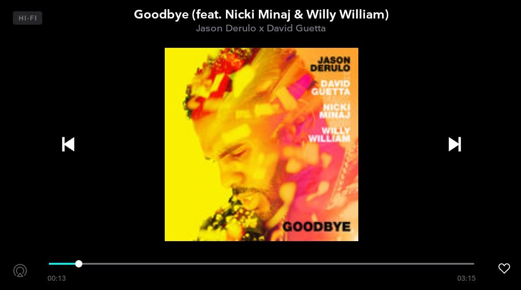 Solomon_Businge's tweet photo. Jamming to the brand new Jason Derulo banger "Goodbye" ft David Guetta and Nicki Minaj.
With this @mtnug #FullAcess to TIDAL, it's an official goodbye to poor sound.

Hello HI-Fi. https://t.co/AO4Sw2aCdQ