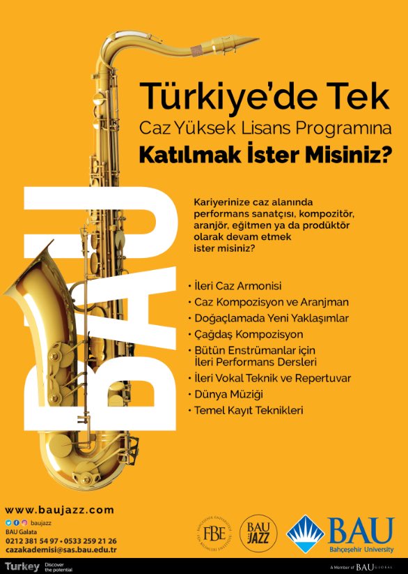 BAU Caz Sertifika ve Yüksek Lisans için başvuru dönemi uzatıldı! 
Sertifika programı başvuruları 15 Eylül'e; Yüksek Lisans başvuruları 7 Eylül'e kadar devam ediyor!