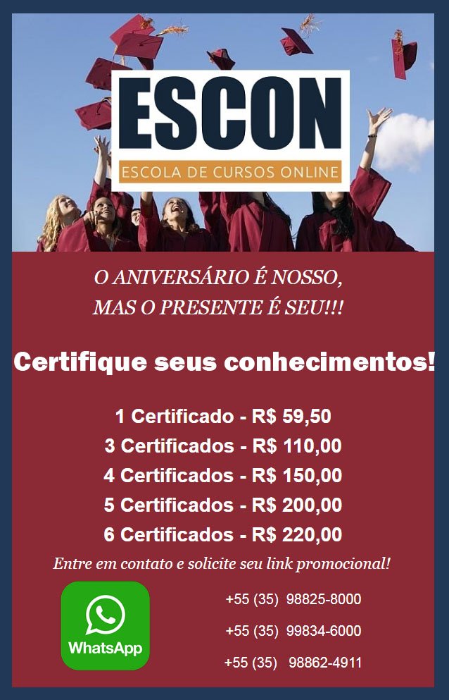 ESCON  Cursos Online Grátis Com Certificado