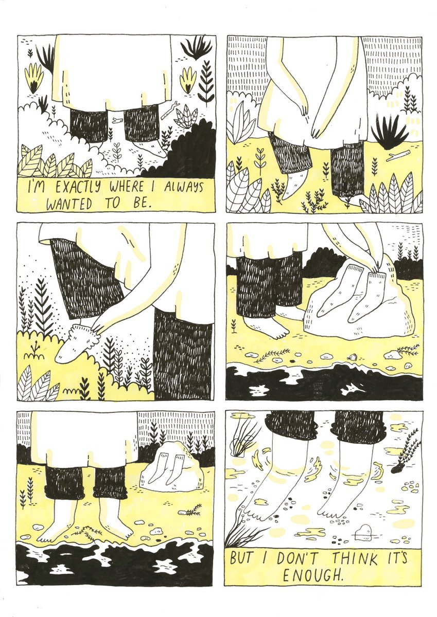 It's ok to aspire for more, there are plenty of things to discover, but be sure to appreciate the things you already have. This SGC strip is from our Zine, Thoughts From a Sad Ghost, which you can find here at https://t.co/mkbwOfdVAN