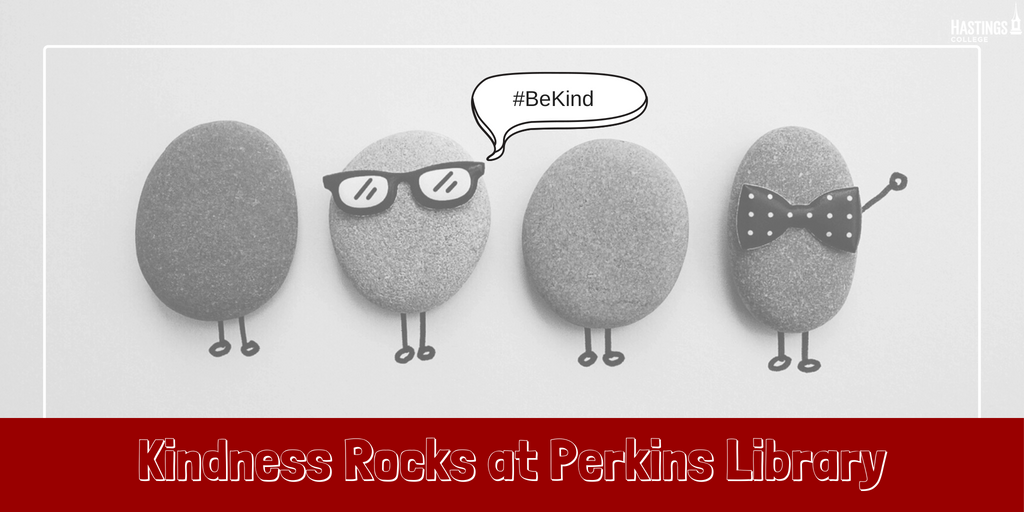 HastingsCollege's tweet photo. Have you been over to #PerkinsLibrary yet? Stop in and decorate a pre-painted rock to give or leave for someone else! What a great way to #BeKind at #HastingsCollege https://t.co/ypI8SitvEJ