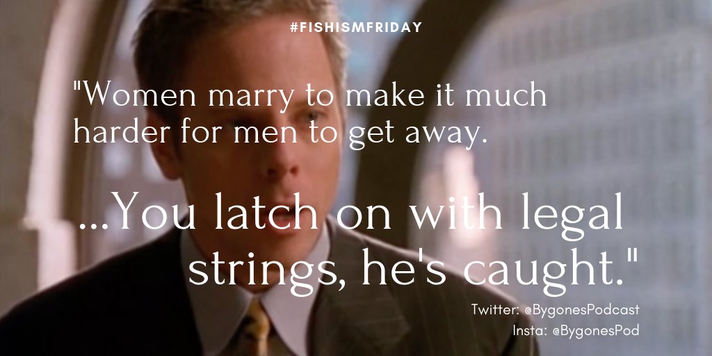 BygonesPodcast's tweet photo. Guys, its the most wonderful kind of day, a #FishismFriday before a holiday weekend (for us in the UK at least!).. 🐠🐟🐡 Now, this isn't an of-FISH-al one from this episode, but you gotta admit this unsolicited marriage advice to Janie smacks of Fishism, no? 👰🏻🤵🏻 https://t.co/tk5cEcw6ub