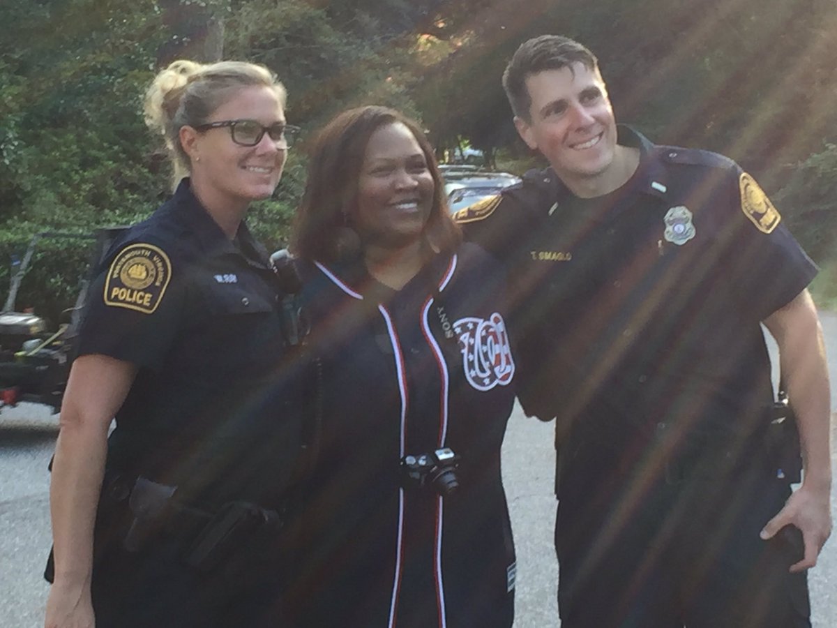 PortsmouthPD's tweet photo. Yesterday members of the Portsmouth Police Department, Portsmouth Fire Department, and other City of Portsmouth employees participated in a Community Engagement Opportunity (CEO) walk through the Pinehurst Community. #CEOWalk #InteractingWithCitizens #EngagingOurCommunity https://t.co/ZLyduBPKOo