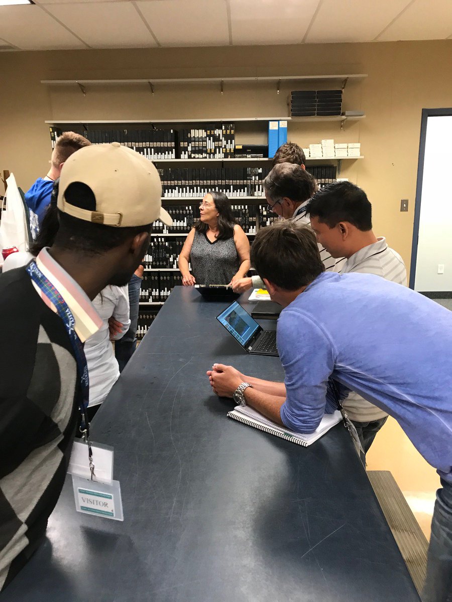 CNSOPB's tweet photo. We were thrilled to host @HalifaxCMC2018 delegates from around the world yesterday at our Geoscience Research Centre to share our expertise as it relates to the curation &amp; management of offshore data! https://t.co/huNheE2ZBQ