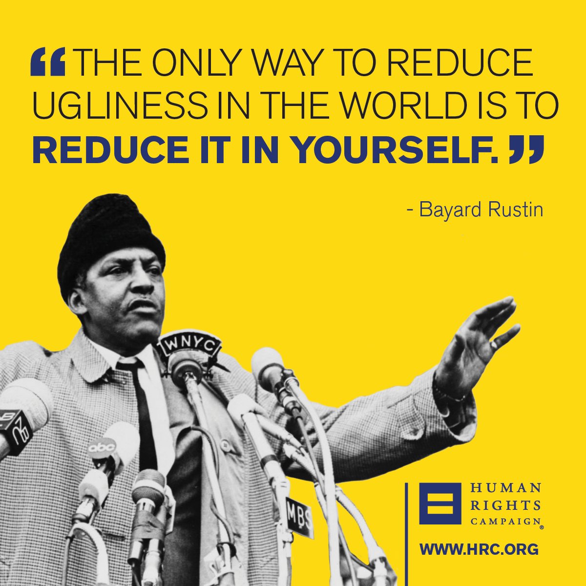 HRC honors civil rights icon Bayard Rustin.