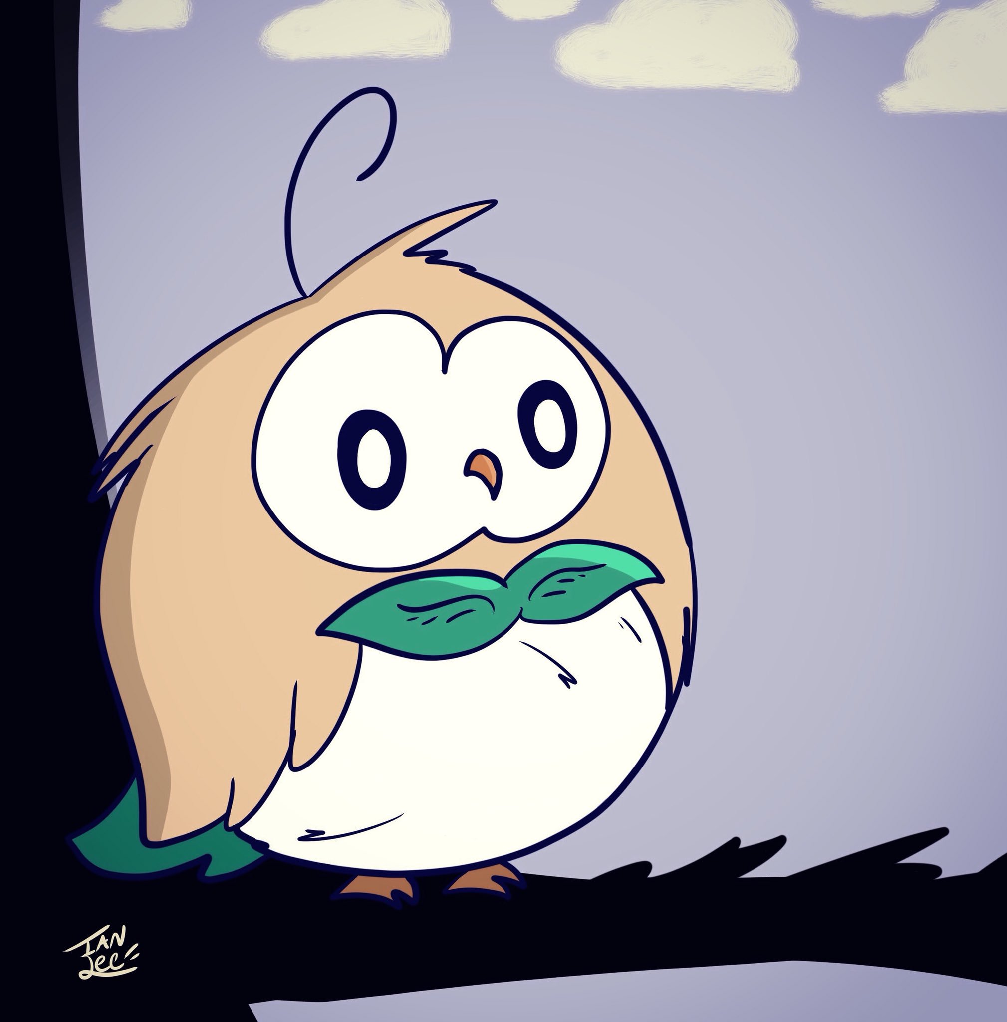 Ian Lee Rowlet Rowlet Mokuroh Owl Bird Pokemon Pokemonart Doodle Gaming Sketch Illustration Digitalart Drawing T Co Uay4fmouhz Twitter