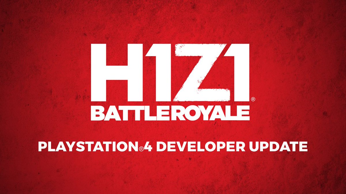 H1Z1's tweet photo. What new features are up next for H1Z1 on PS4? Watch our developer update video here to learn more: https://t.co/356QqitvaO https://t.co/XtkXqkDVPG