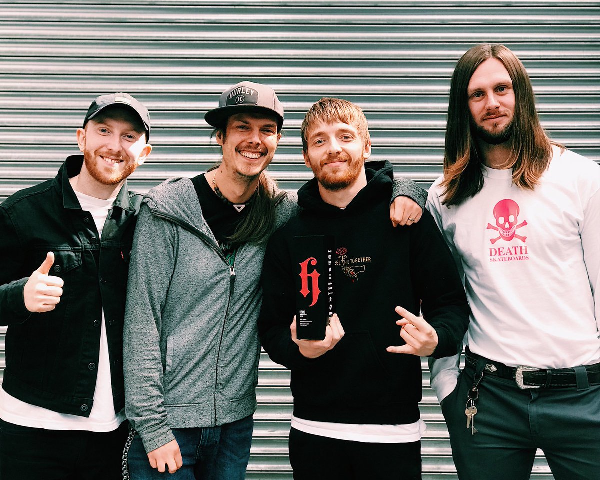 WE WON BEST FUCKIN ALBUM AT @heavymusicawards ✊ Not only did you make this record possible, you now got us this award. THANK YOU 🖤