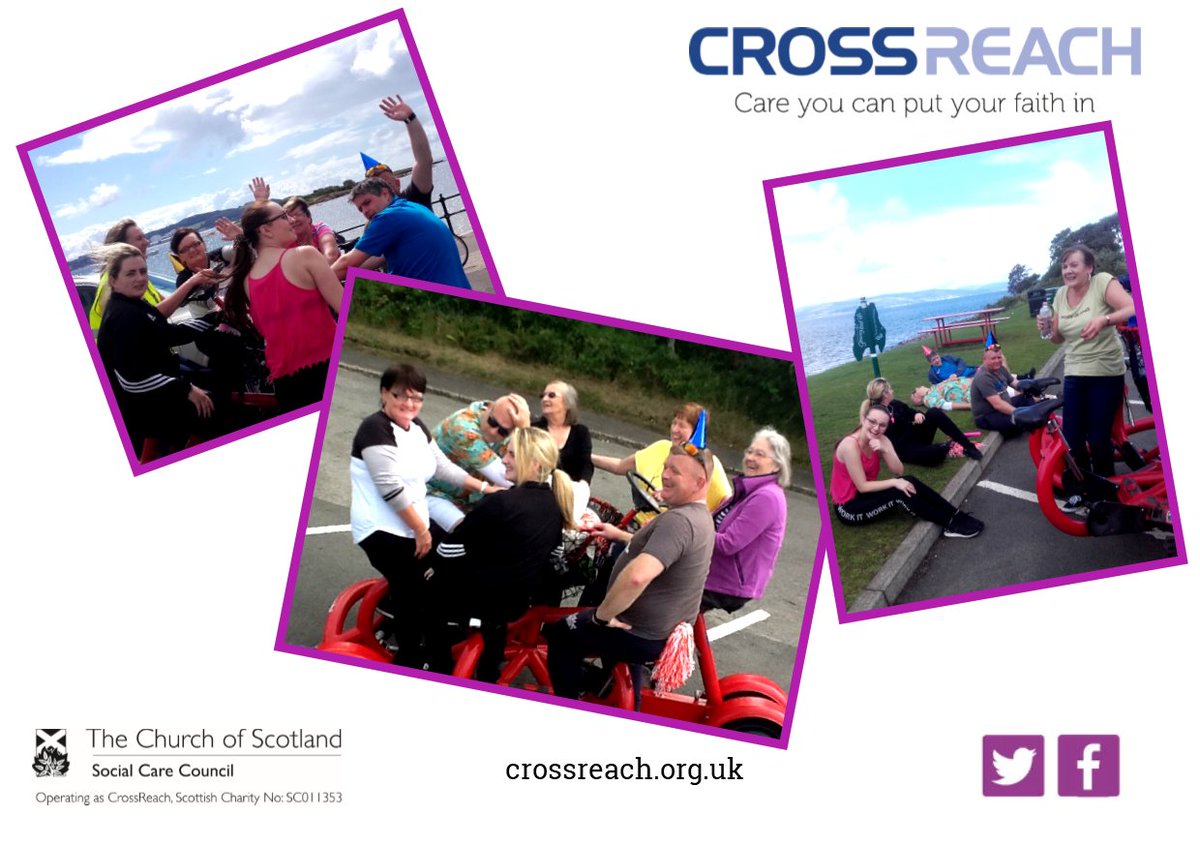 CrossReach's tweet photo. £1,000 was raised by South Beach House. Cyclists took to a conference bike to make their way around the Isle of Cumbrae. Much laughter was shared by all involved. A great team effort from South Beach House!
Read more: https://t.co/pEbgHryatc
#conferencebike #millport https://t.co/L4Sx8Tleu6