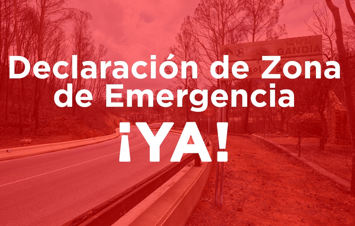 🔴 Vista la referencia del Consejo de Ministros vemos que NO han aprobado en el día de hoy la declaración de Zona de Emergencia de las zonas afectadas por el #IFLlutxent cuando se trata de una medida urgente para que los vecinos afectados puedan empezar a recibir las ayudas.