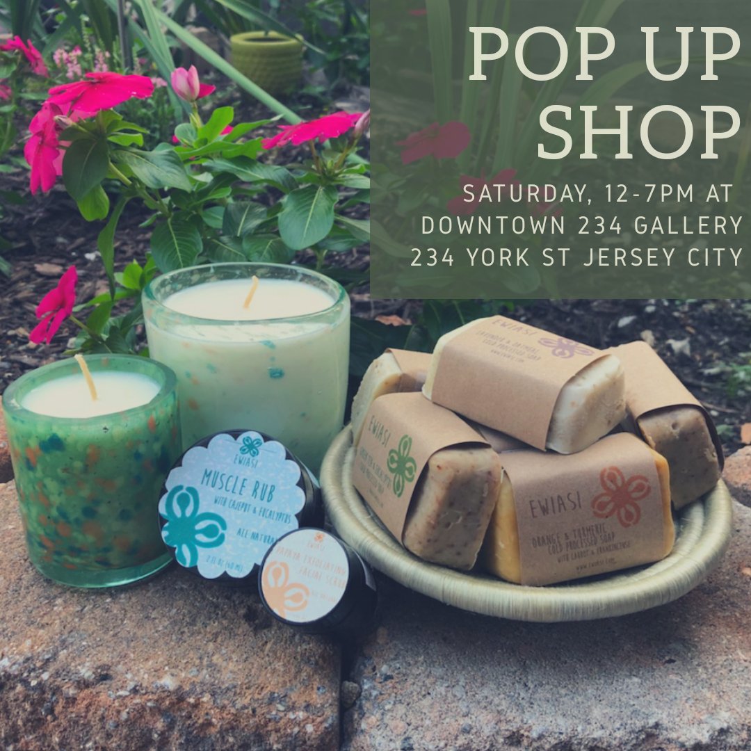 Ewiasi's tweet photo. Excited for our #popup shop TOMORROW at Downtown 234 Gallery in #jerseycity!! Come join us! https://t.co/rLAyCa18TT