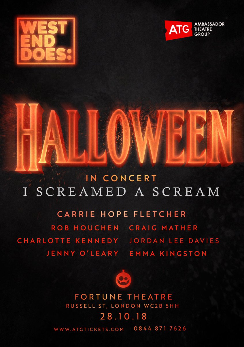 westenddoes's tweet photo. Just under 7 DAYS to get your tickets for WEST END DOES: HALLOWEEN to be in with the chance of winning a money can’t buy experience: Unique Back stage meet &amp; greet with cast AND a signed poster! One lucky ticket holder will be chosen at random to win on 1st Sept! BOOK NOW https://t.co/7xxFsqwijQ