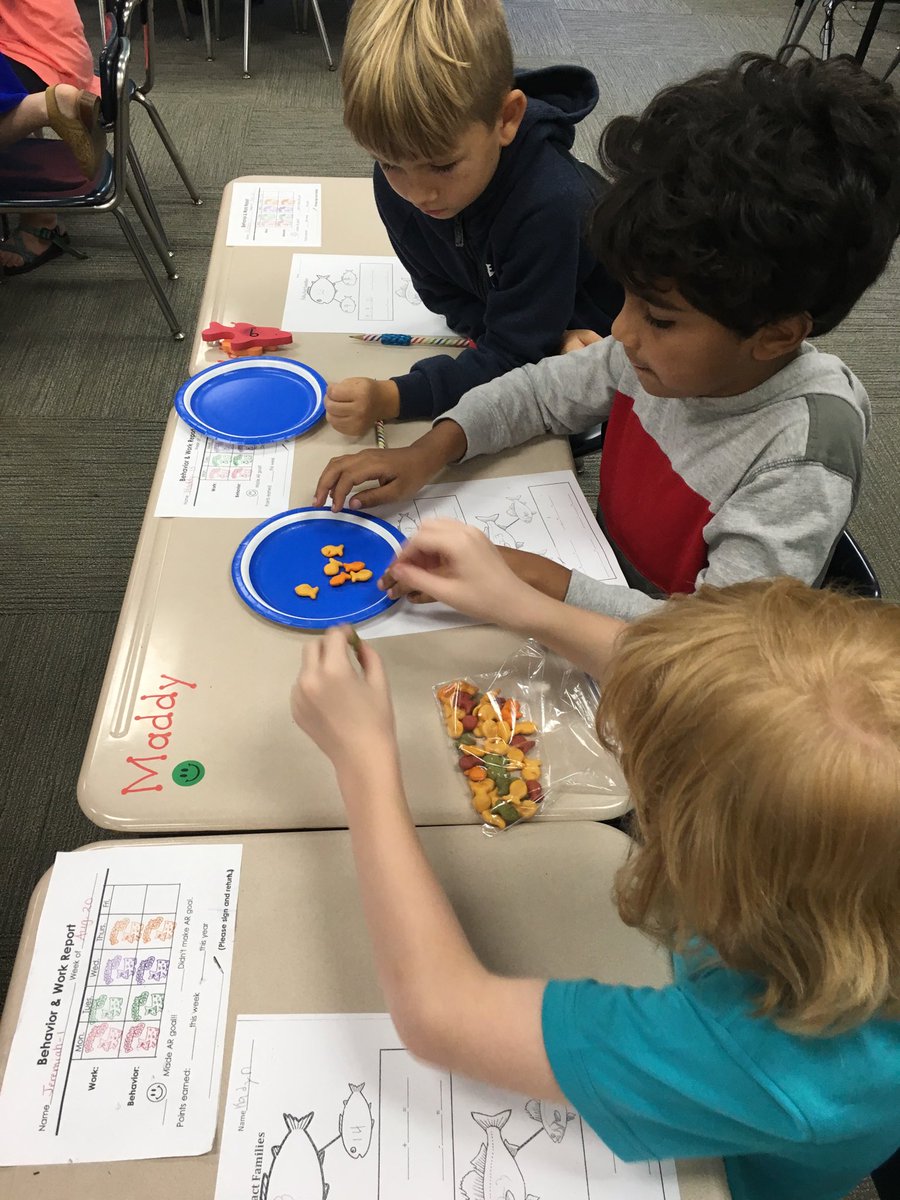 Something’s fishy in 2nd grade math today and it’s created a sea of fun with fact families. #MathematiciansAtWork #MagicalLearning