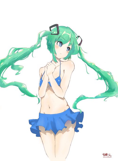 描いたよ〜
#VOCALOID
#初音ミク 