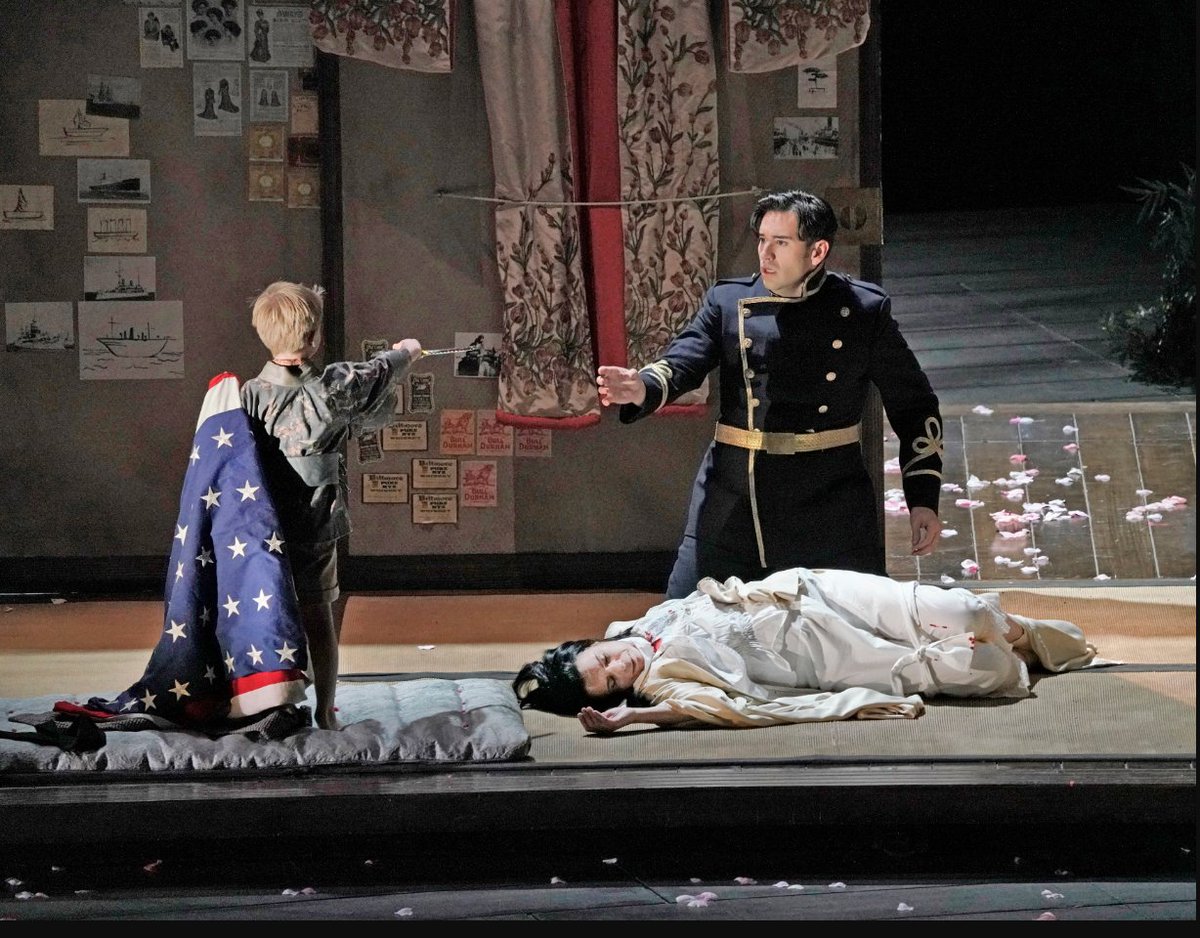 santafeopera's tweet photo. Weatherman says sunny to partly cloudy, high 81F, stray showers possible. For our final Butterfly tonight, cloudy skies with a stray shower 20% possible, low 59F. If weatherman is right &amp; today is like yesterday, an excellent evening for opera. #sfoButterfly #santafeopera #nmwx https://t.co/yej6Au9PbL