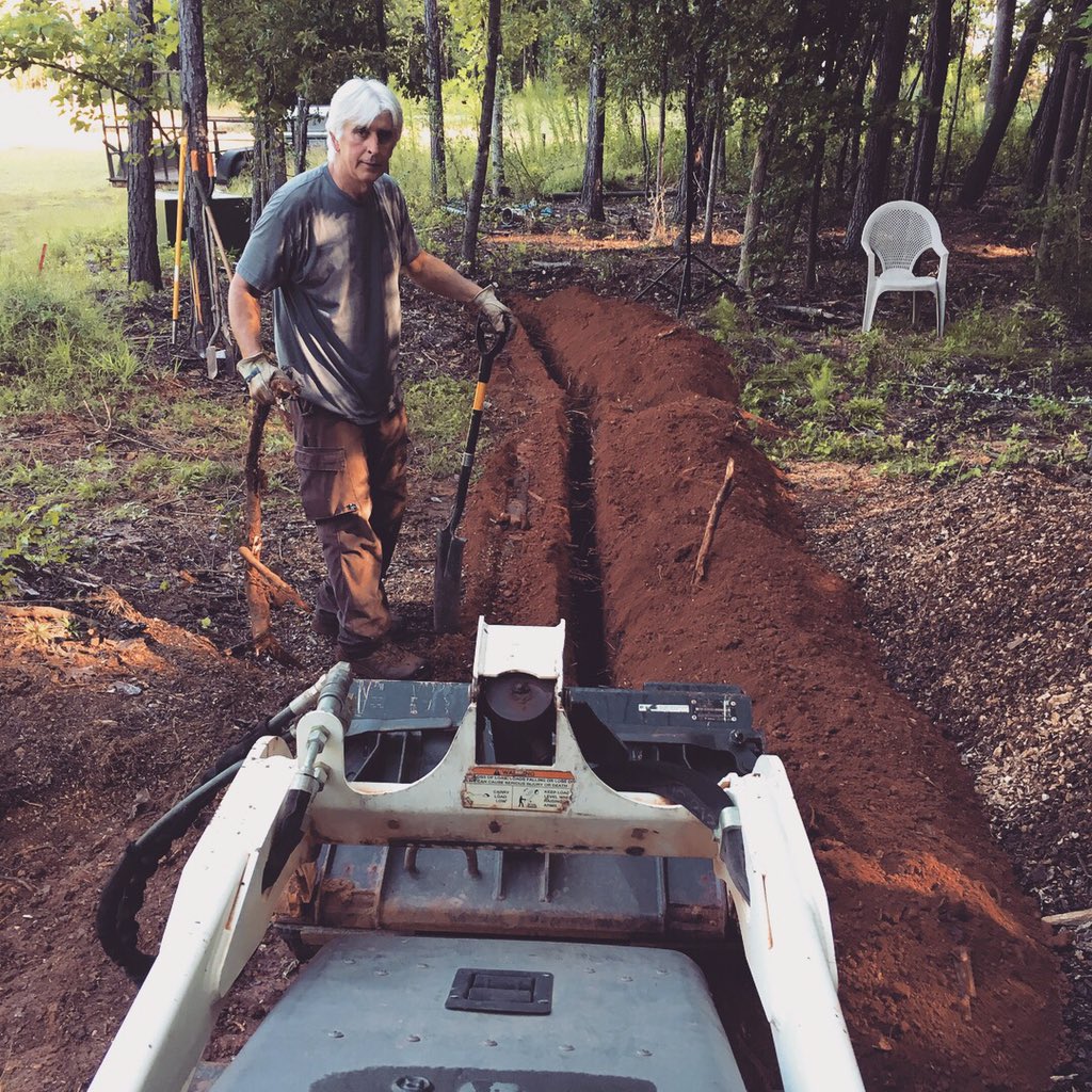 ForestToFarm's tweet image. Trenching away!