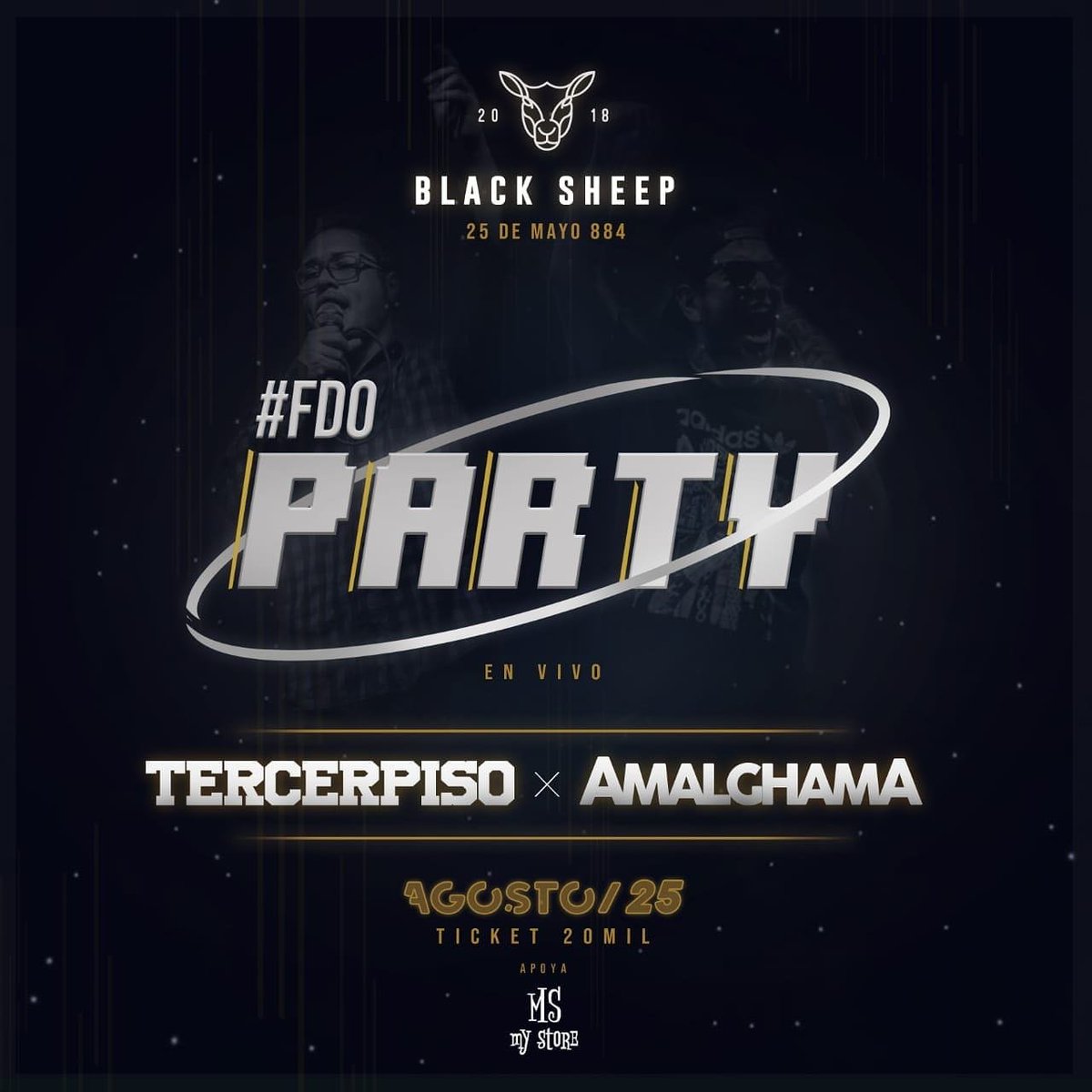 ⚠️ M A Ñ A N A ⚠️
Nos juntamos con nuestros kptos de <a href="/tercerpisomusic/">Tercer Piso</a> y como ya saben, este combo siempre da pura fiesta y baile 💃

Nos vemos en Black Sheep 🔥
(25 de mayo 884) 📍🛡️

#FueraDeOrbita #FDOParty 🚀🌎🇵🇾
