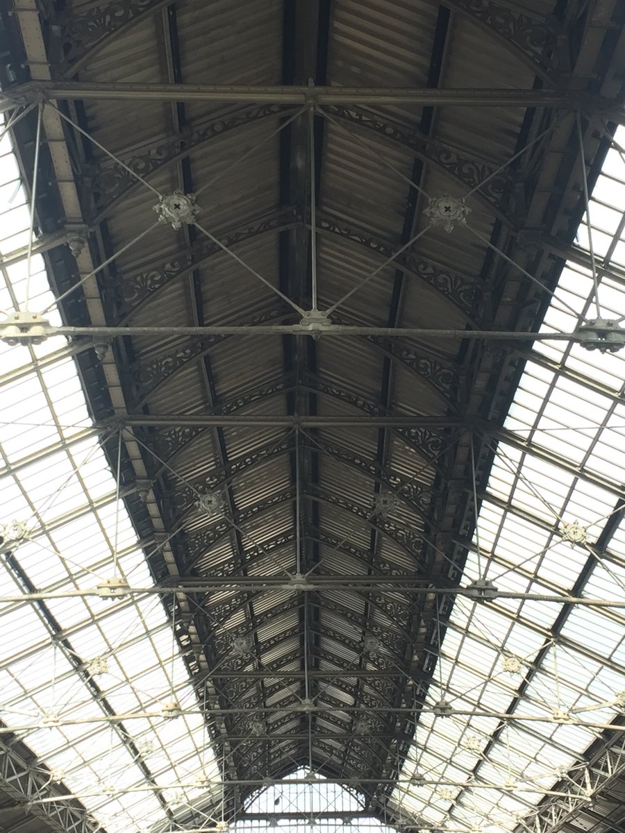 The #spiritofthenorth, by train, includes the view of Manchester Piccadilly station from platform 13/14, a fleeting glimpse of the Vimto sculpture and the magnificence of Preston station.