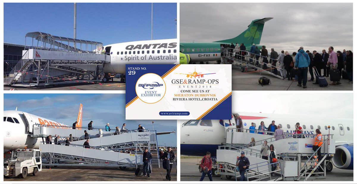 AviRamp_'s tweet image. Aviramp will be exhibiting at the GSE &amp;amp; RAMPS OPS EVENT 2018 in Dubrovnik on the 11th of September, so please pop over and say hello to the team! 
#groundhandling #gse #groundsupportequipment#airlines 
#airports#aviation #stepfreeboarding #event #expo #dubrovnik