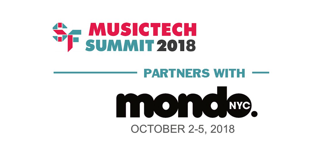 SFMusicTech's tweet photo. Just Announced! SF MusicTech Summit has partnered with @MondoNewYork to bring you "MusicTech Day @ https://t.co/2Gp58XVcPm" Williamsburg Oct 3, 2018. Hosted by Brian &amp; Shoshana! Get 20% off registration with code "musictech" https://t.co/PJd3SzIs8L https://t.co/xznXbHaCOx