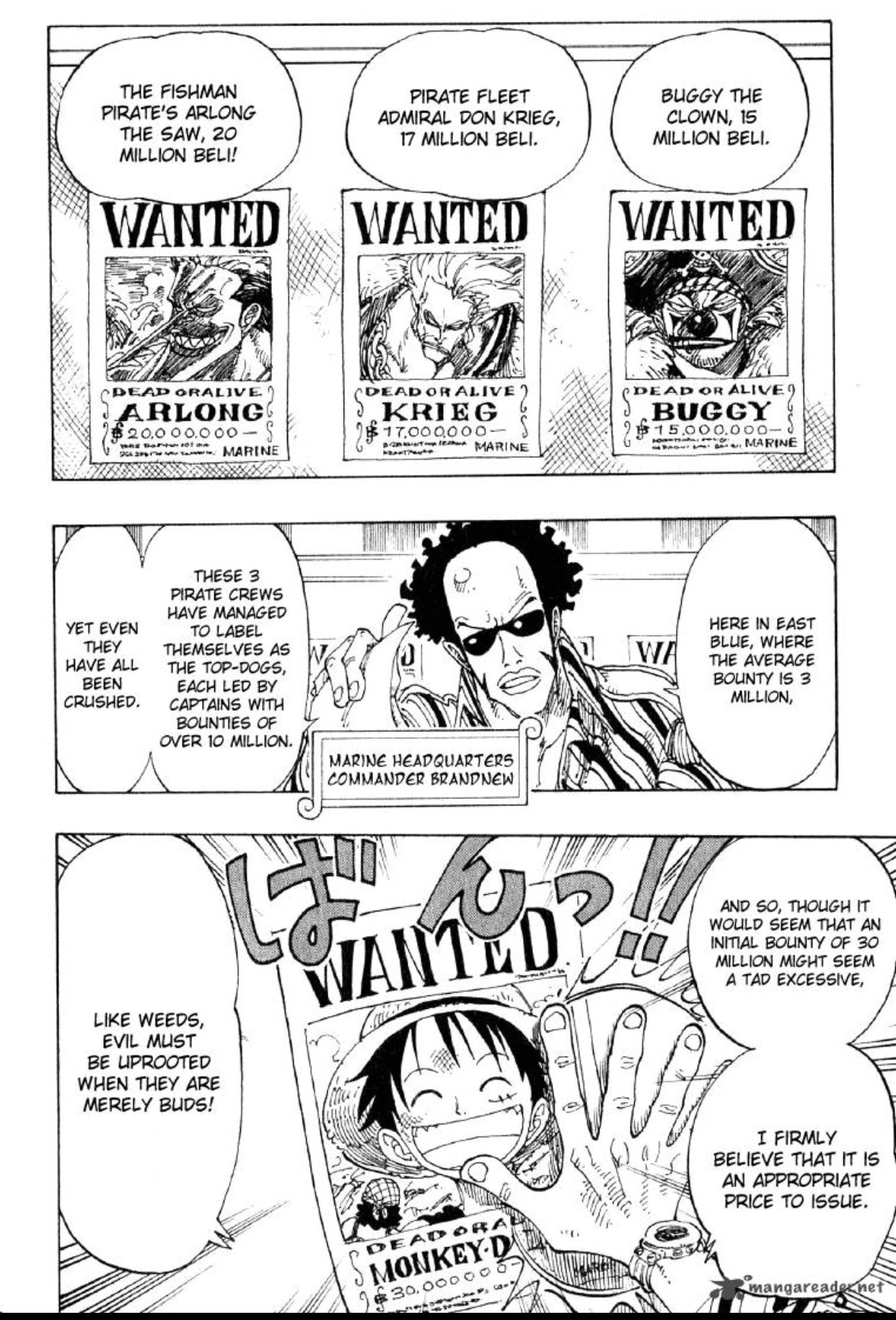 Khairul Hafidz on X: Luffy first bounty. 30,000,000 berry