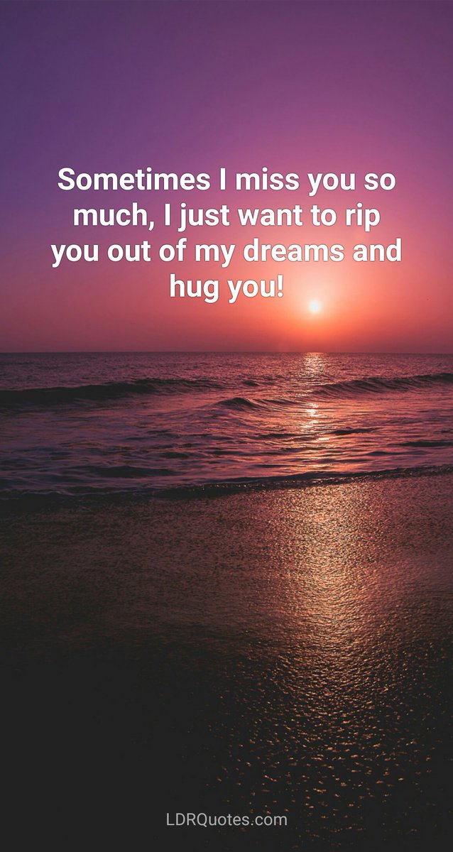 LDRQuotesApp's tweet photo. Just want to rip you out of my dreams and hug you! 😭
#LDRQuotes #LongdistanceRelationship #CoupleGoals #RelationshipGoals #Distance #Love #Happiness #patience https://t.co/YZgPeK4Mh6