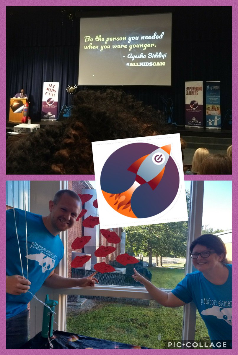 PESlibrarymedia's tweet image. #IgniteCCS @LateganJonathan and I have the #samegoal for the #PES1819 school year - #thrive! Should be easy with such a supportive district and #PandaFamily 🚀🐼